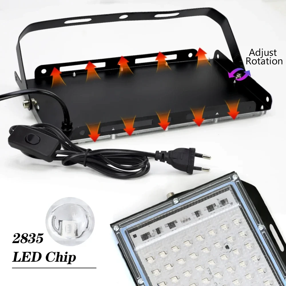 50W 100W LED UV 투광등 자외선 무대등 LED 무대 블랙라이트 방수 디스코 파티 무대 백라이트