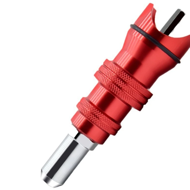 Đinh Tán Hạt Đầu Khoan Bộ Súng Đinh Tán Dụng Cụ Không Khí Riveter Không Dây Adapter Điện Thả Vận Chuyển