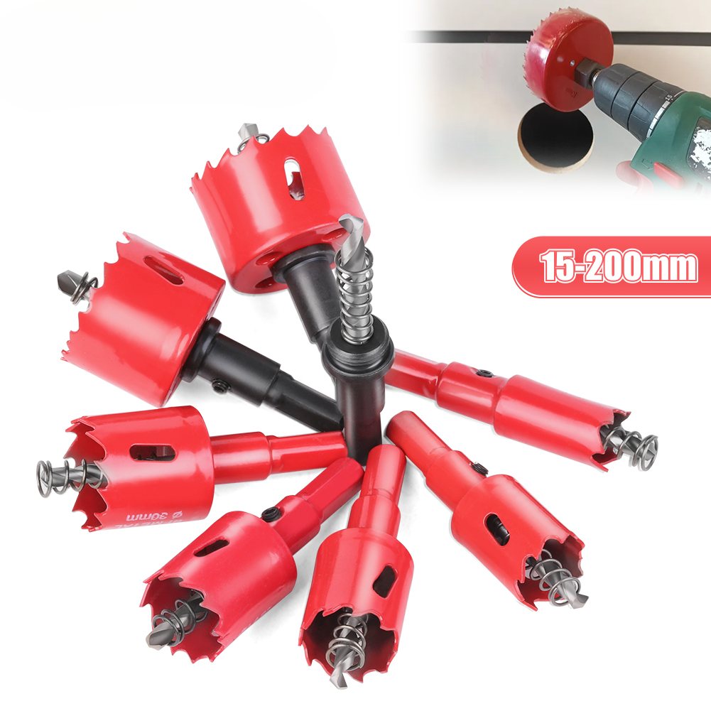 Metal Hole Opener para Woodworking, PVC Pipe Down-Light, Broca de Metal Bridge, Metal Plastic Gypsum Board Ferro