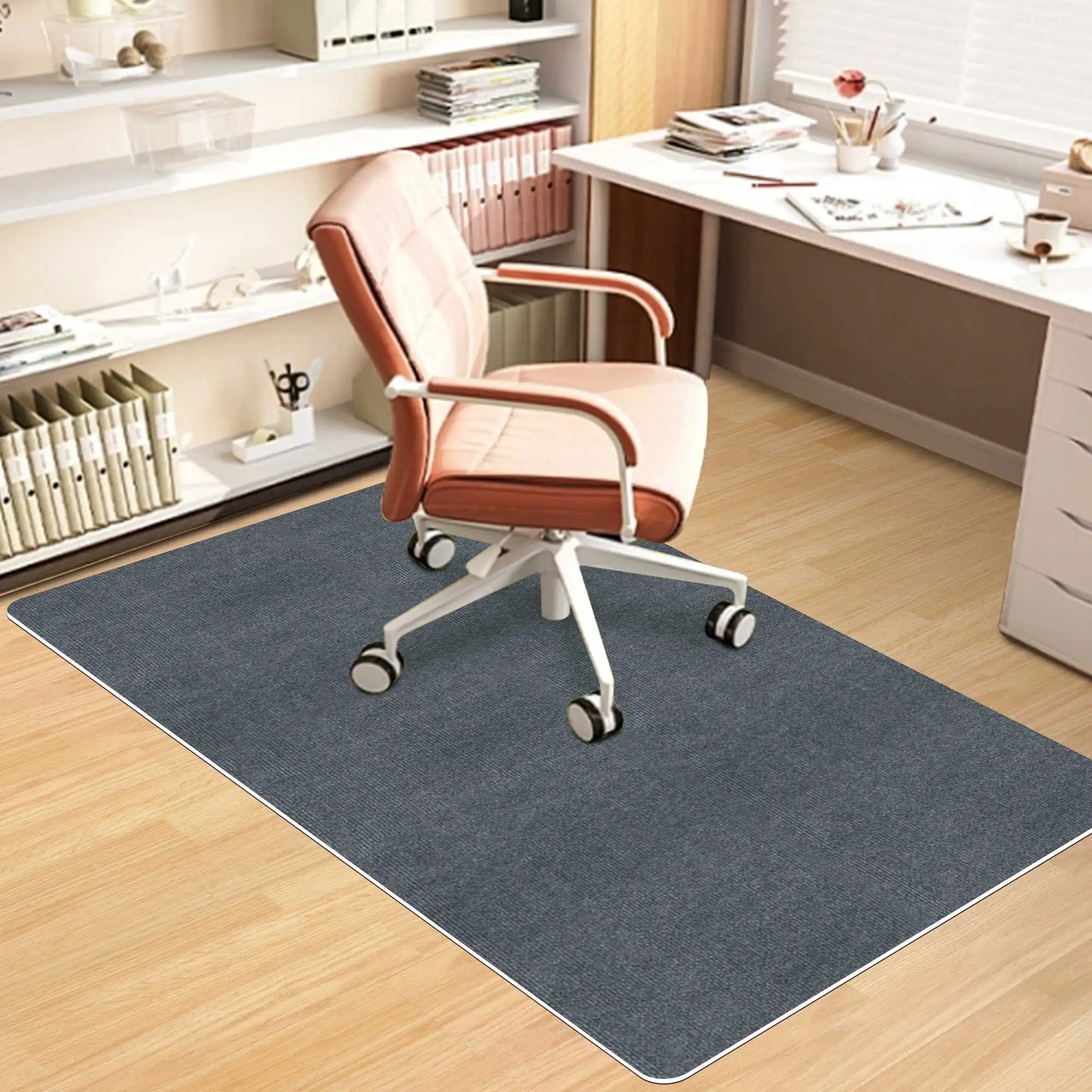 Keilymat-alfombrilla para silla de 90x120cm, tapete para silla con ruedas de madera dura para oficina, silla para juegos de ordenador, dormitorio y sala de estar