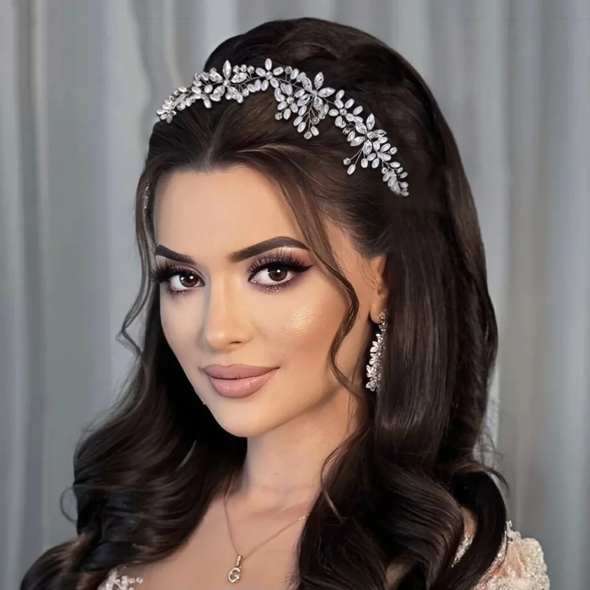1PCS Pearls & Rhinestones Fashion Hair Jewelry Floral Bridal Wedding Hair Bands Party Hair Accessories For Women