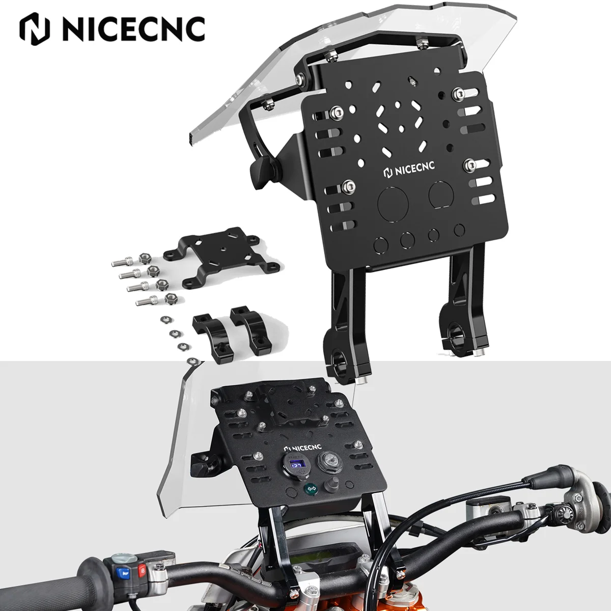 Soporte Universal GPS Mini Kit Carenado Para KTM 690 2008-2024 Husqvarna 701 Enduro Supermoto 2016-2024 GasGas 700 SM ES