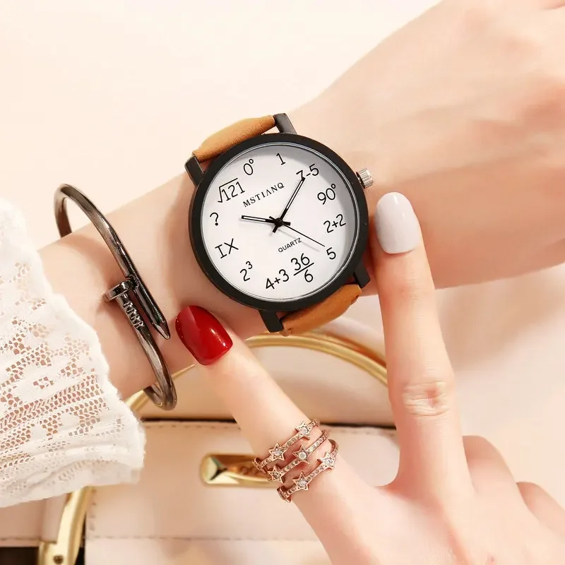 Estudiante Coreano Simple Esfera Grande personalidad tendencia pareja reloj mujer moda estilo Harajuku reloj de cuarzo reloj masculino