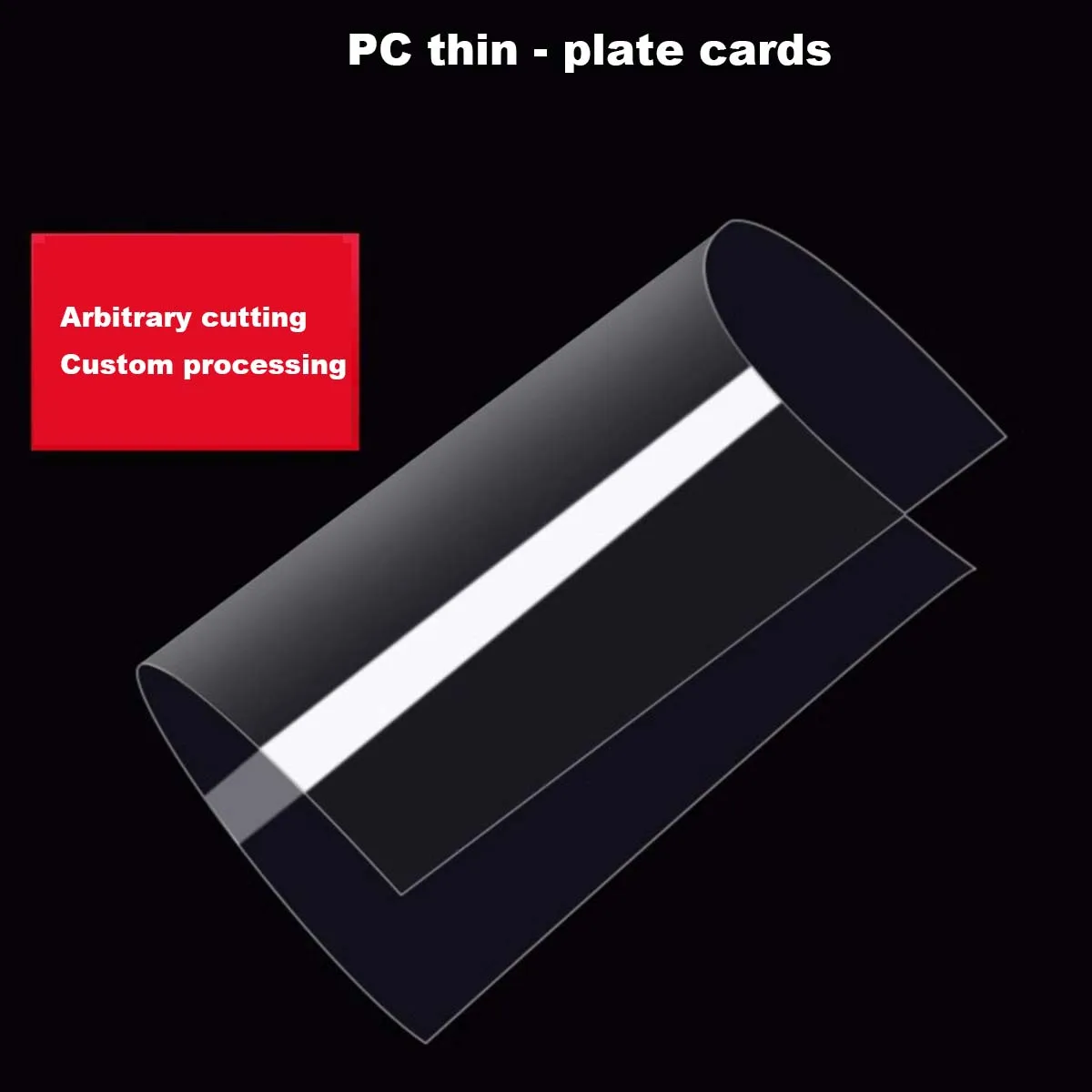 PC Transparent Board, Polycarbonate Board, Transparent Sheet, Plastic Board Processing, 0.5 1 2 3 4 5mm