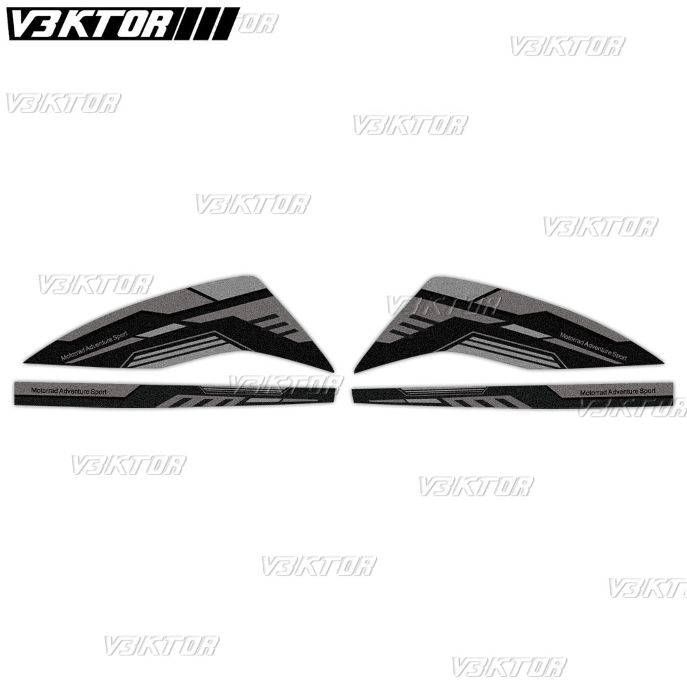 For R1200GS R1250GS ADV Rallye HP4 Trophy Triple Black Motorcycle Handguard Shield Sticker Motorrad Hand Guard Decals