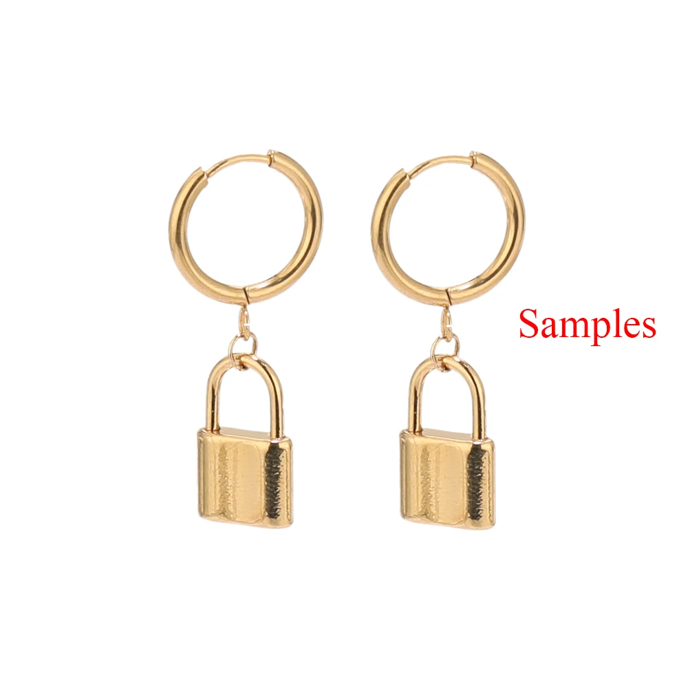 10 pçs de aço inoxidável banhado a ouro huggie brincos ganchos com laço orelha post salto anel para diy jóias fazendo descobertas