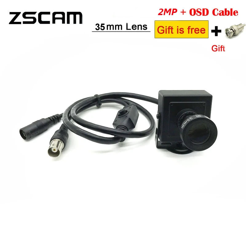 Lente de enfoque Manual M12 de 5-50mm, 1080P AHD/CVBS, Mini cámara de vigilancia analógica CCTV de 35mm, cámara OSD de seguridad montada en coche