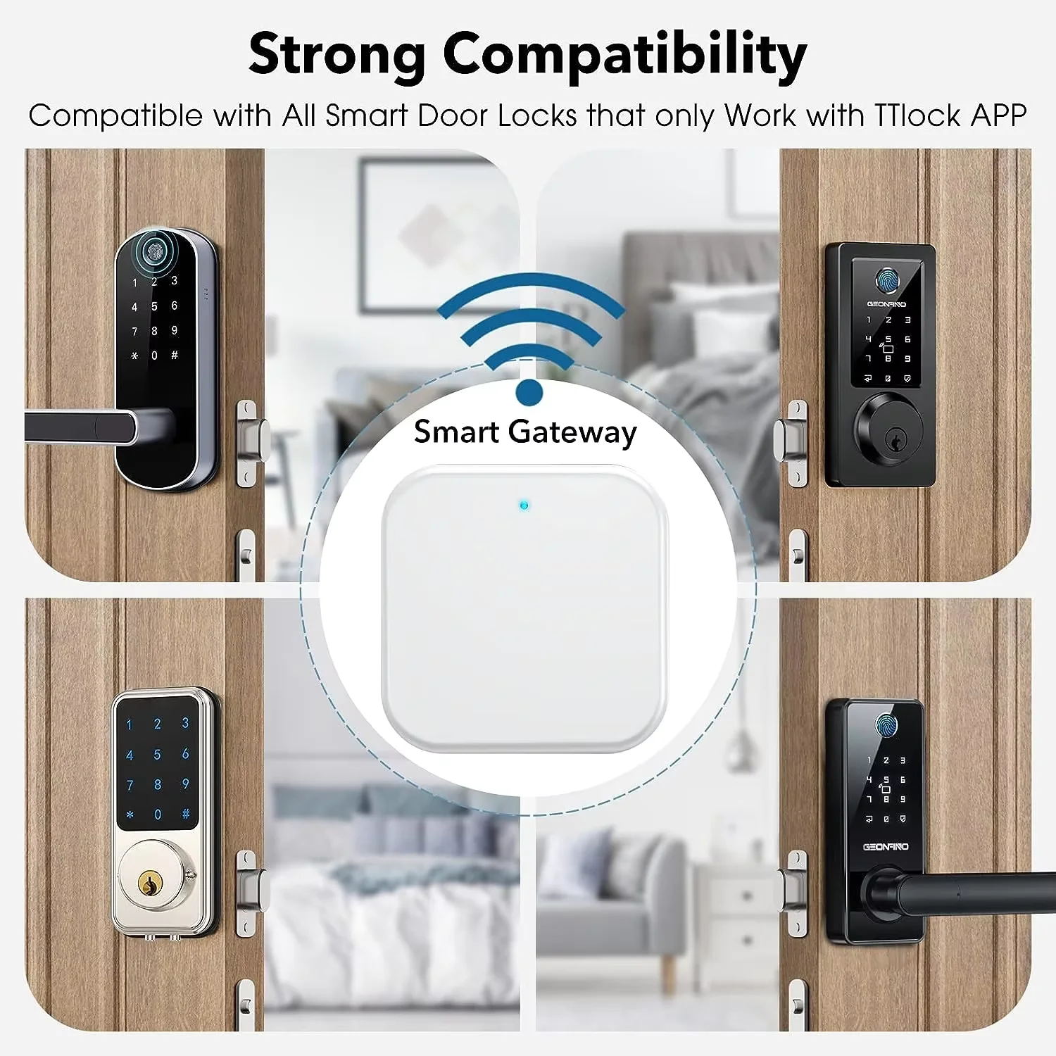Ttlock app dispositivo g3 gateway com porta ethernet rj45 fechadura da porta inteligente com fio gateway desbloqueio remoto controle de voz para alexa google