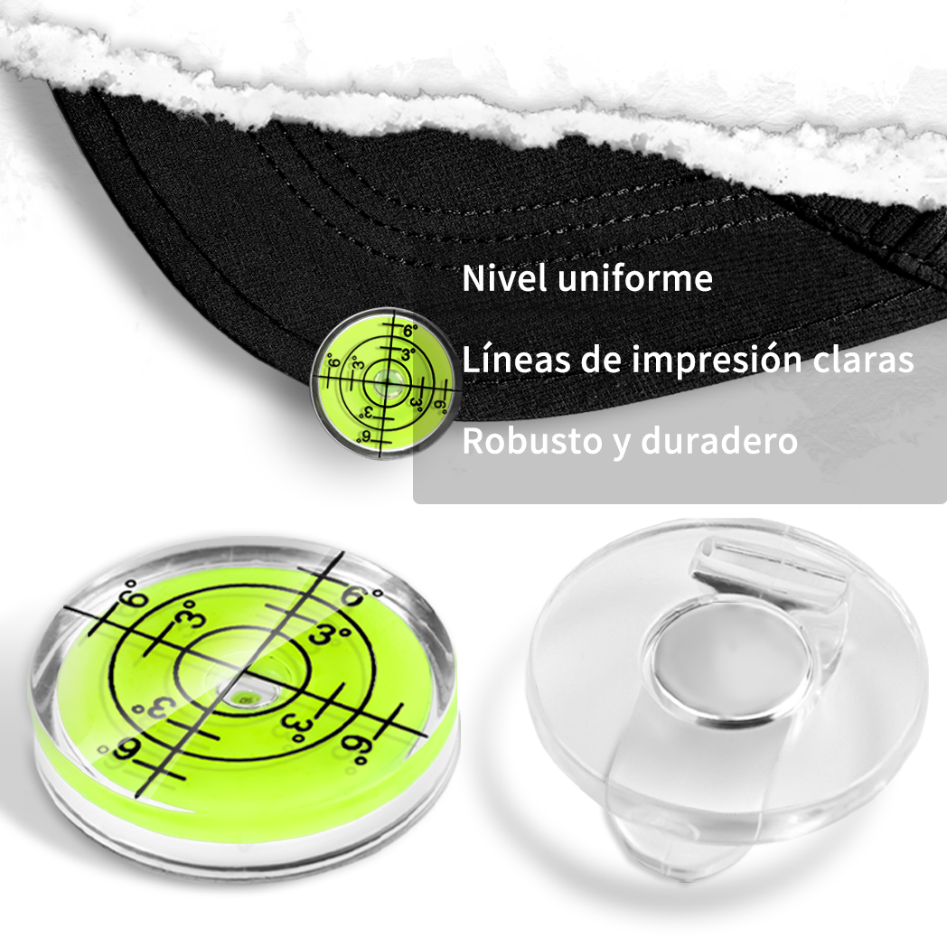 Caiton-Clip magnético para sombrero de Golf, marcador de pelota con nivel de precisión, Ayuda de alineación de Putting de Golf para hombres y mujeres