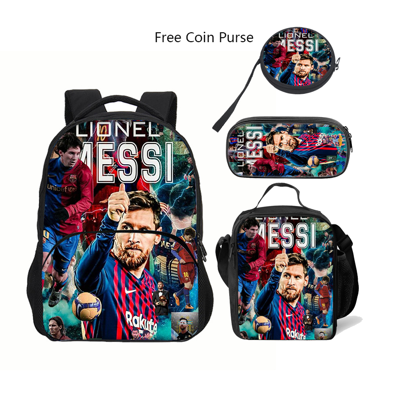 M-Messi Backpack High Capacity School Backpack Student backpack For Boy Girls Laptop School Bags Boys Girl Travel Book Bag