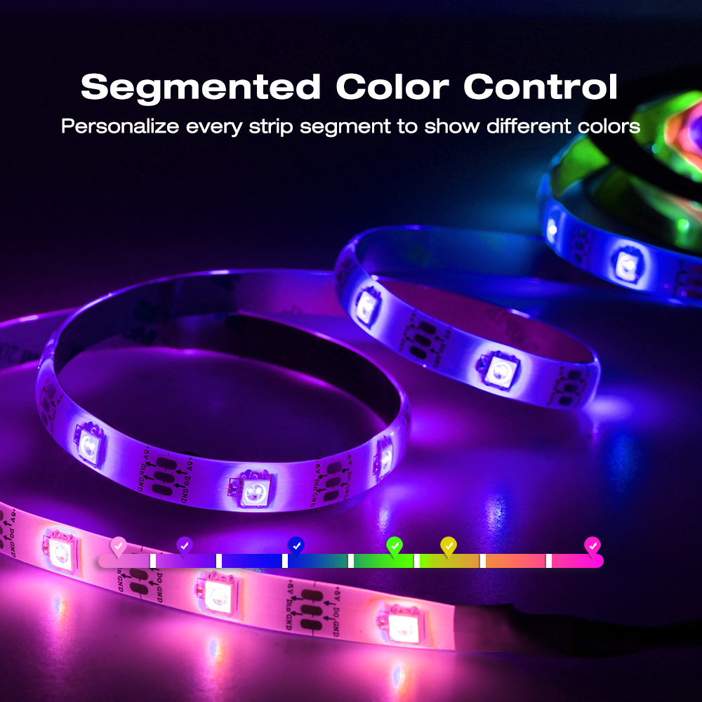ESP32 WLED RGB RGBW デジタル ストリップ コントローラーは、WS2811 SK6812 SM16703P WS2812B APP Web MQTT およびホーム アシスタント オートメーションをサポートします