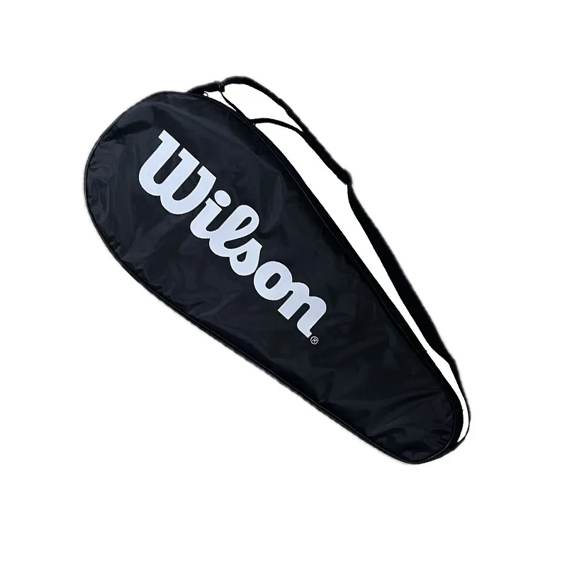 1 pçs saco de tênis raquete de tênis capa saco de ombro único saco de esportes diário leve saco de raquete de quadra portátil
