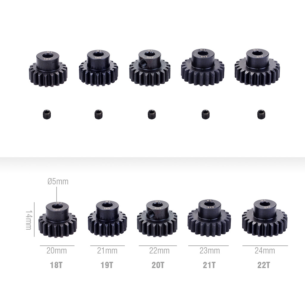 M1 5mm 11T 12T 14T 15T 17t 18t 20T 21t 22T 24T 25T 26T 28T 30T stahl metall Ritzel Motor Getriebe Für 1/10 1/8 1/7 RC Modell Auto Motor