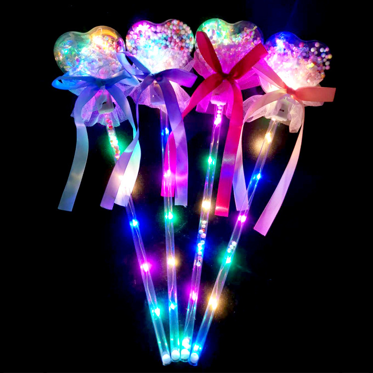 10PCS Fairy Stick Wave Ball Magic Stick ประกาย Ball Push ขนาดเล็กของขวัญเด็กเรืองแสงของเล่น Party Supplies ...