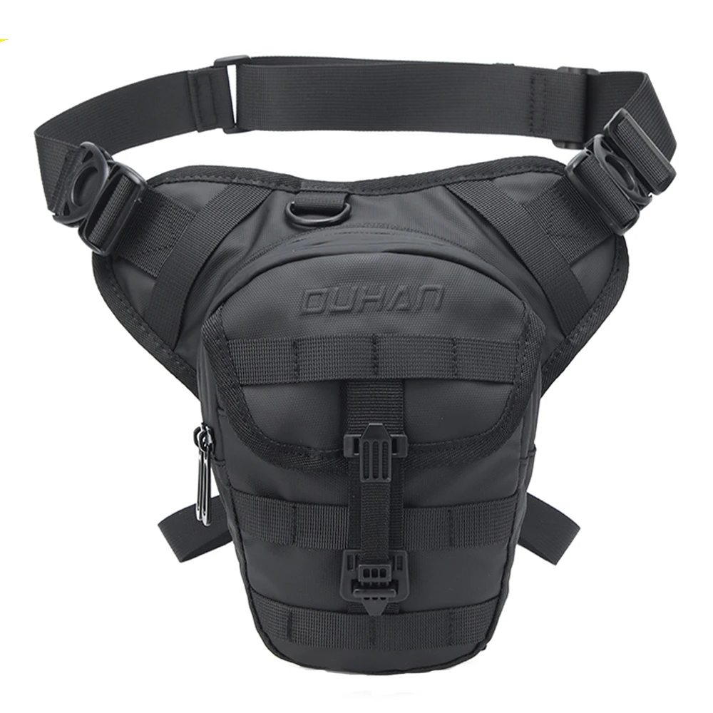 DUHAN 多機能オートバイドロップレッグバッグヒップバムオートバイバッグ屋外ウエストバッグバイク乗馬チェストバッグ