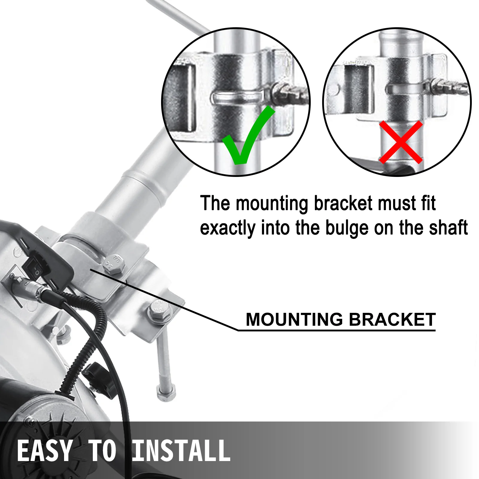 VEVOR Trailer Mover 350W 12V Elektrische Trailer Jack Trailer Neuswiel Utility Trailer Jack voor Trailer Caravan boot