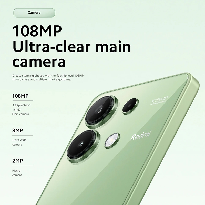 Xiaomi redmi note 13 globale version 128gb/256gb snapdragon 6.67 120 "amoled display hz hintere haupt kamera mp schnell aufladen 33w nfc