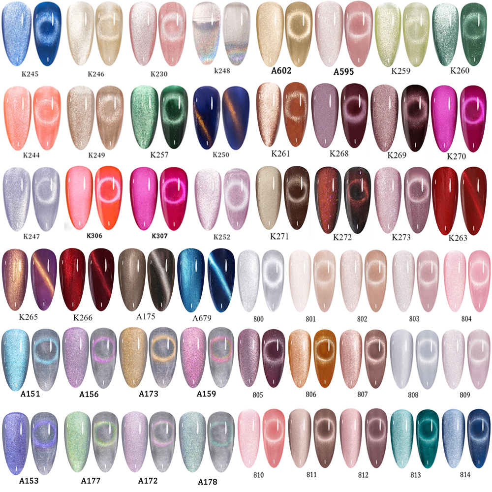 MAYCHAO-esmalte de uñas en Gel con forma de ojo de gato, 12ML, con imán, holográfico, magnético, arcoíris, para decoración de uñas, manicura DIY