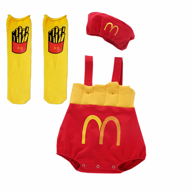 Одежда для малышей, комбинезон для девочек и мальчиков от 0 до 3 лет, боди со шляпой и носками, наряды для фотосессии на праздник одного месяца и первого года