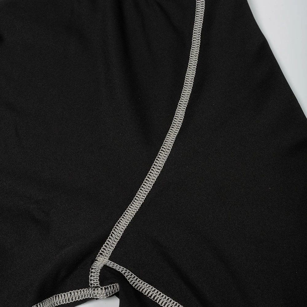 Men's Workout Compression Shirt Quick Dry Running T-shirt Turtleneck Long Sleeve Rash Guard Gym Base Layer Athletic Undershirt