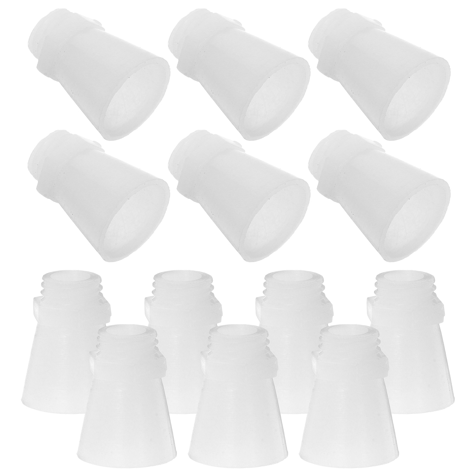 50 Stück Espresso-Feuerlöscher-Zubehör, Düsen, Flamme, Kunststoff, transparent, Ersatz, austauschbare Teile, breite Öffnung