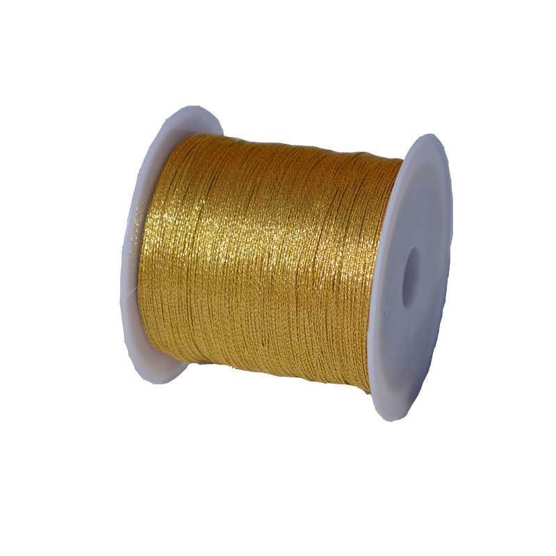 0.4mm 50m Nylon Gold Silver Thread Jewelry Cord Wire For DIY Bracelet Beading Making Needlework Material Craft Accessory Supply