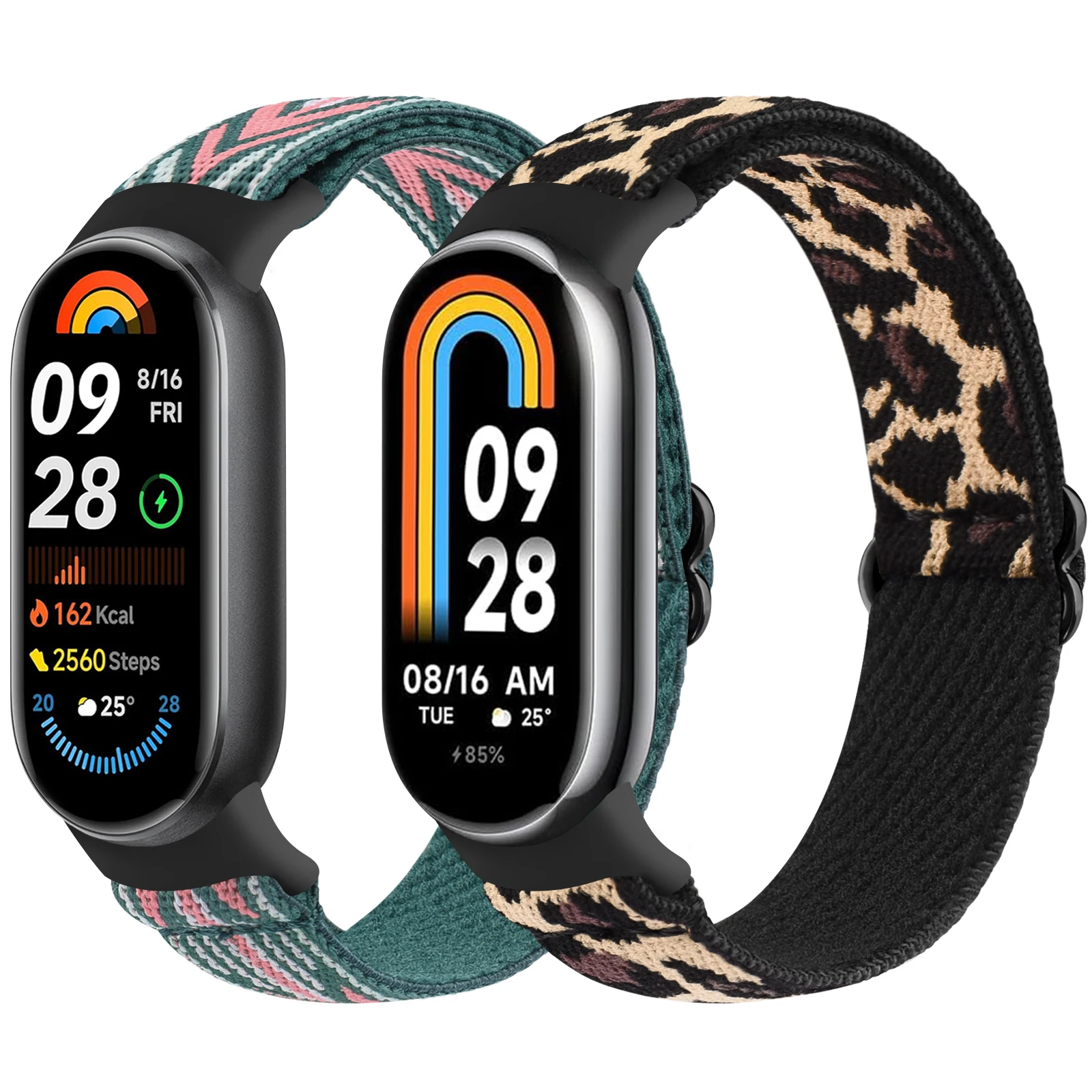 Nylon Loop Strap For Xiaomi Smart Band 9 8 Watchband Replacement NFC Elastic Wristband for Xiaomi Smart Band 9 8 Correa Bracelet
