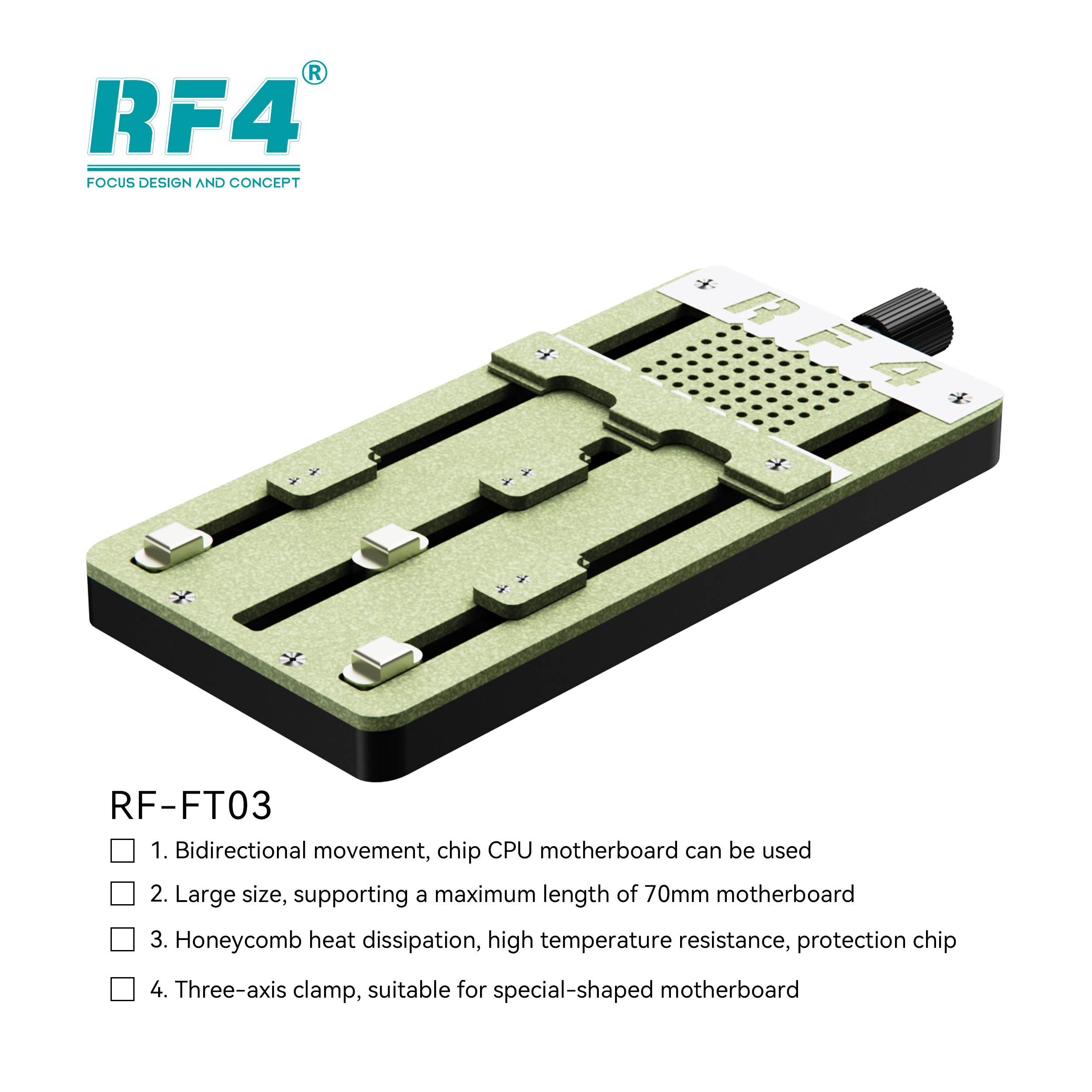 携帯電話修理用多機能スタンド,コンパクトで実用的なミニチップ,RF-FT02, RF-FT03, RF-FT11