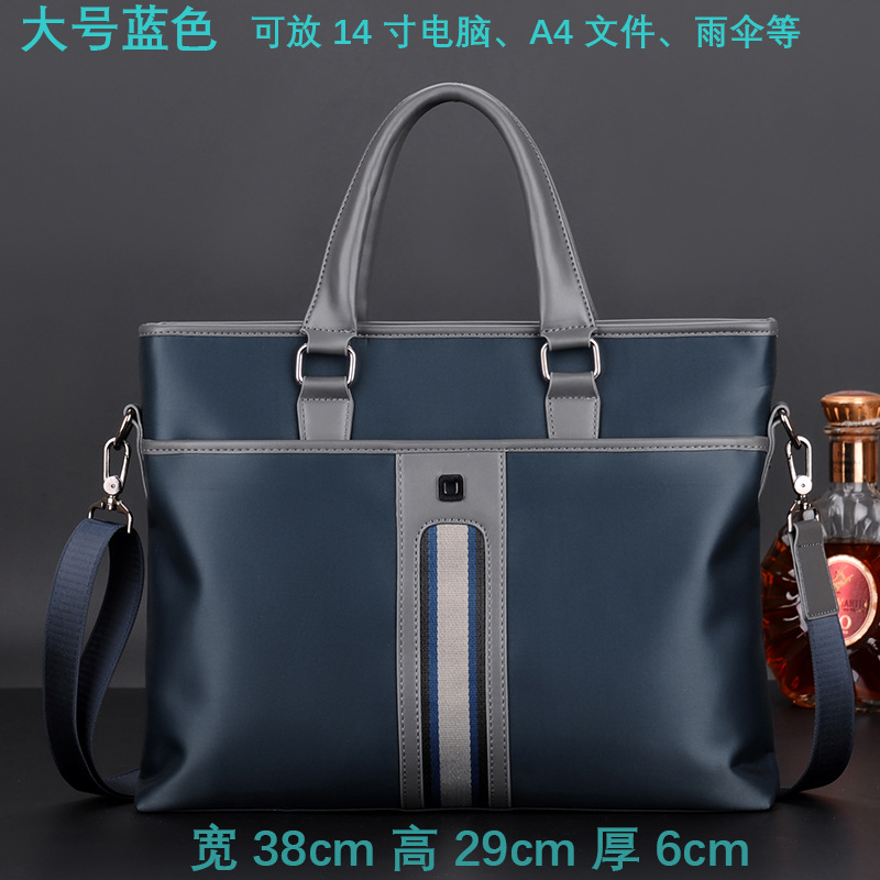 Sac à main pour ordinateur portable, mallette de bureau et d'affaires, sac de dossier, capacité horizontale