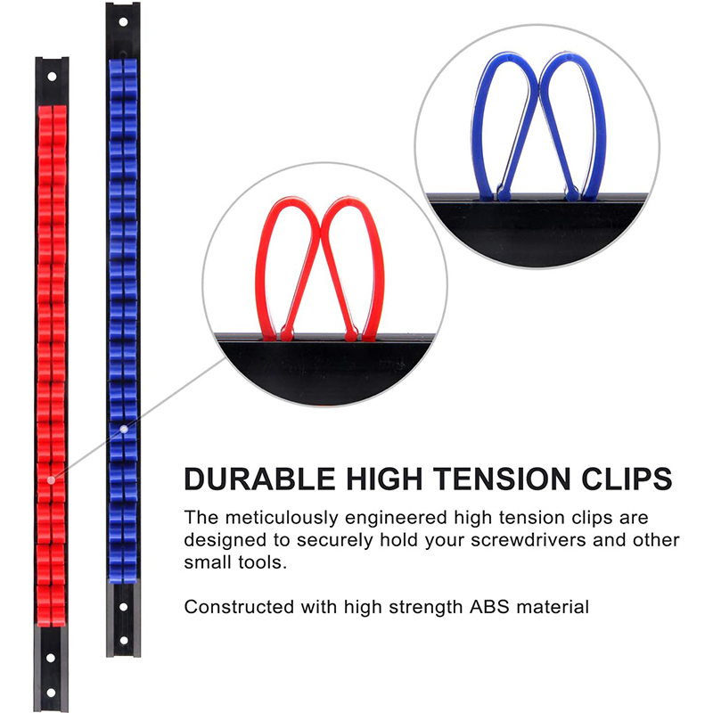 ABS Stronge Plastic Wrench Screwdriver Organizer Rail Rack Storage Holder Garage Workshops Wall Mount Hardware Tool cabinet