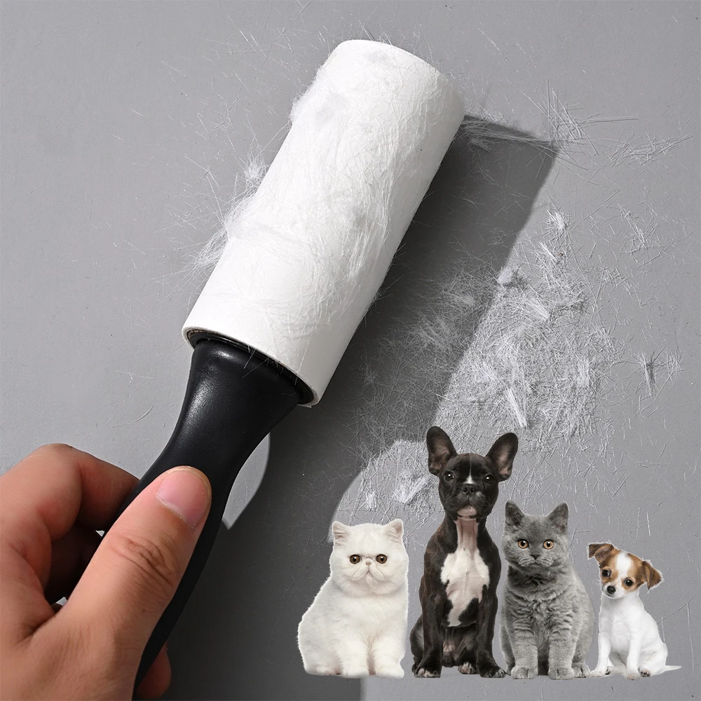 Sticky Lint Roller for Pet Hair Extra-Sticky Lint Roller for Dog Cat Hair Removal Clothes Furniture Cleaning Household Accessory