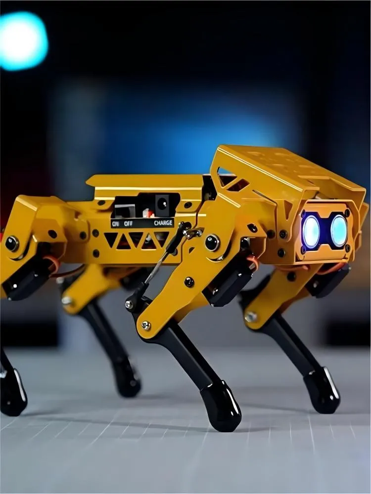 AI Robot Dog ESP32 Quadruped Visual Bionic Metal Robot For Arduino Robot DIY Kit for Python for Graphical Programmable Robot Dog