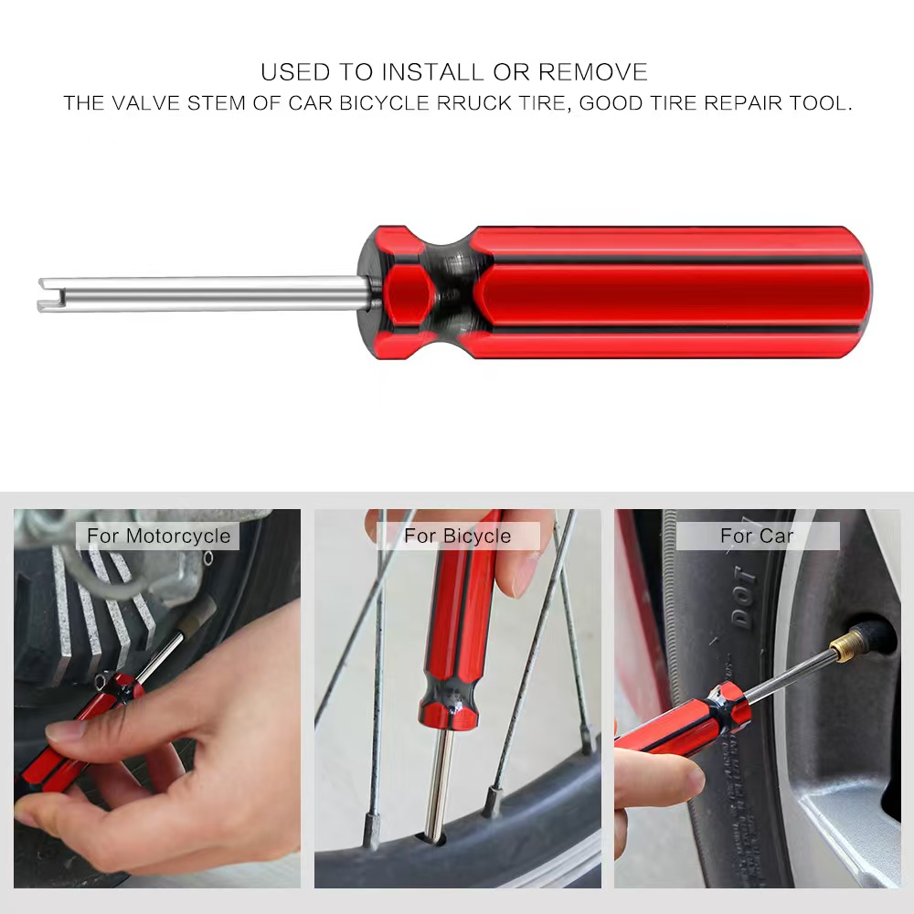 20pcs Car Tire Valve Core Removal Tools Insert With Remover Tool For Car Bike Motorcycle Wheel Valve Core Wrench Screw Driver