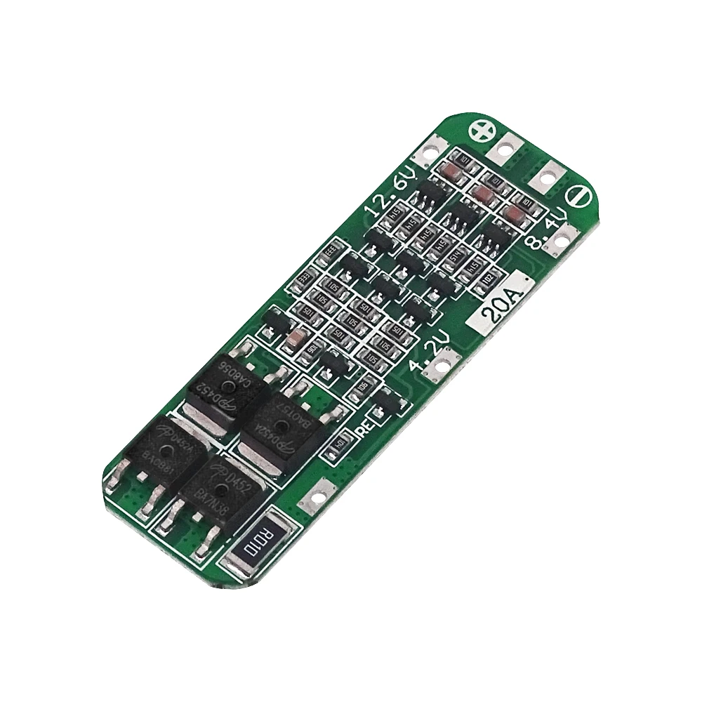 3S 20A li-ion Lithium Battery 18650 Charger PCB BMS scheda di protezione per trapano motore 12.6V Lipo Cell Module