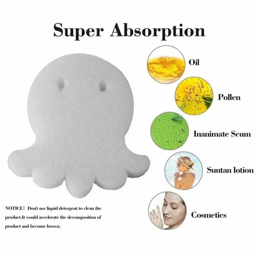 30-6Pcs Swimming Pool Filter Sponges Octopus Shape Swimming Pool Foam Sponge Filter Tub SPA Oil Absorbing Sludge Cleaning Tool