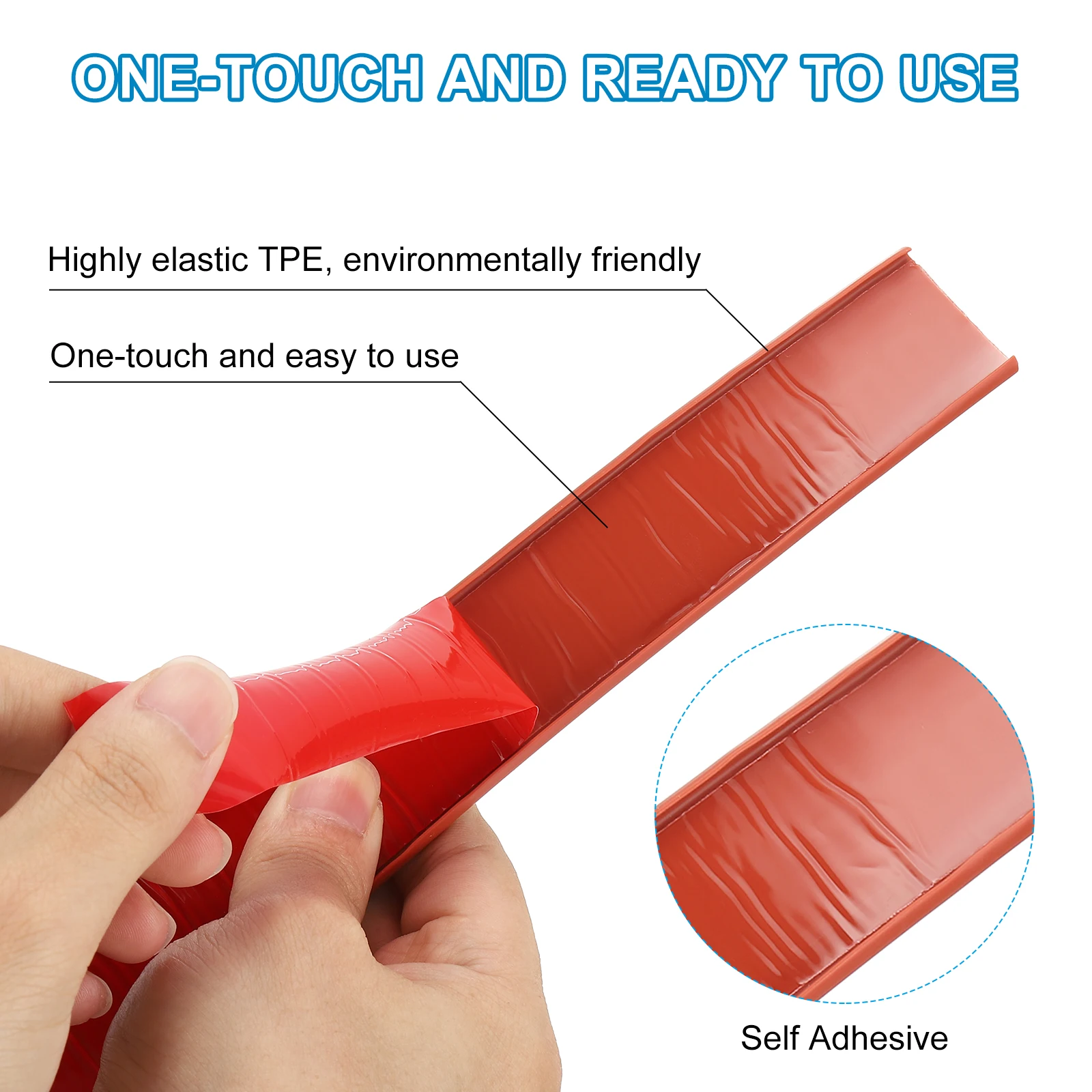 U-Shape Edge Banding Furniture Edge Strip Self Adhesive Edging Trim Flexible Edge Protector for Countertop Table Cabinets Shelve
