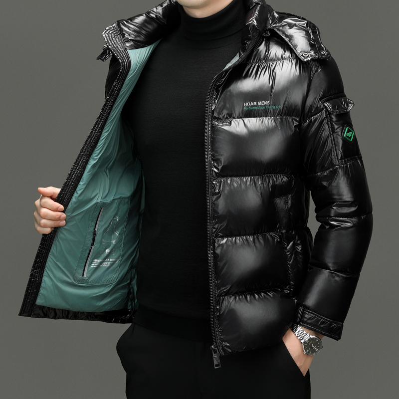 2025 nueva llegada chaqueta con capucha de invierno chaquetas de algodón tipo alféizar para hombres, parkas cálidas gruesas a la moda para hombres abrigo de invierno impermeable para hombre