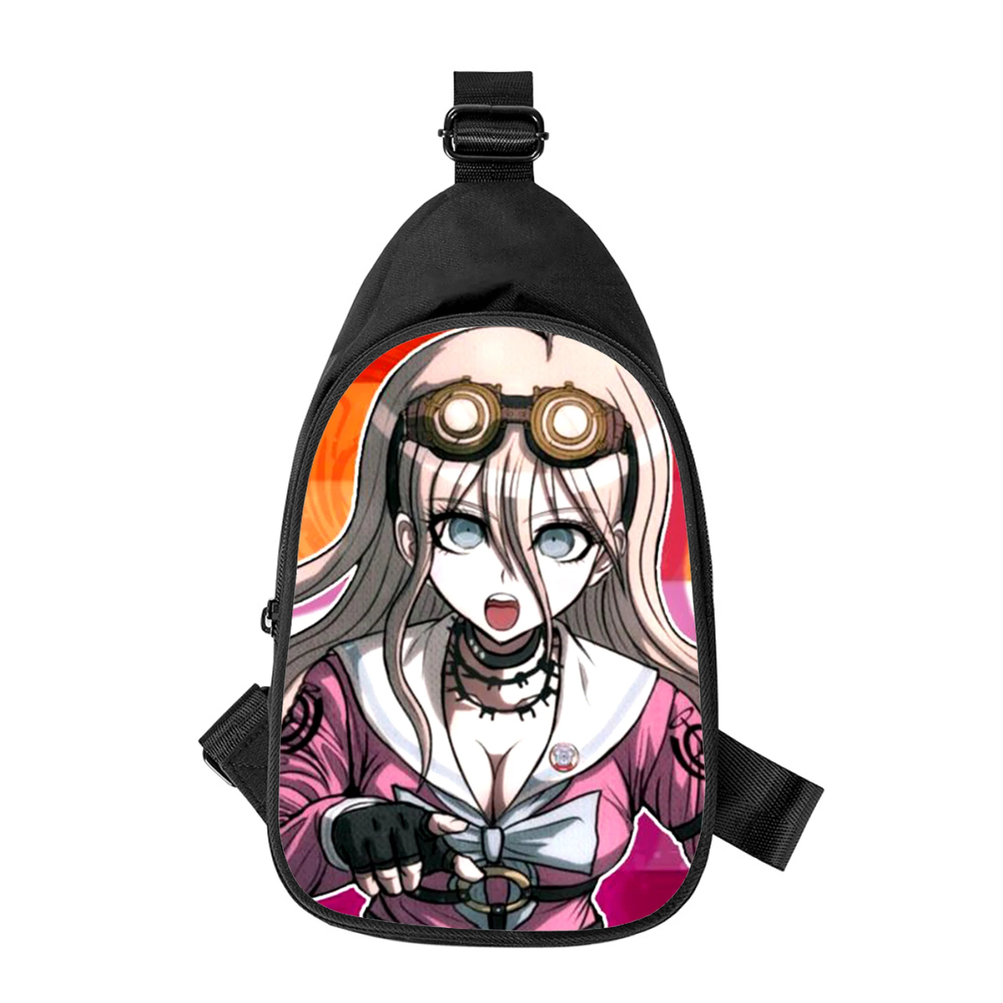 anime danganronpa miu iruma 3D New Men Cross Chest Bag Diagonally Women Shoulder Bag Husband School Waist Pack Male chest pack
