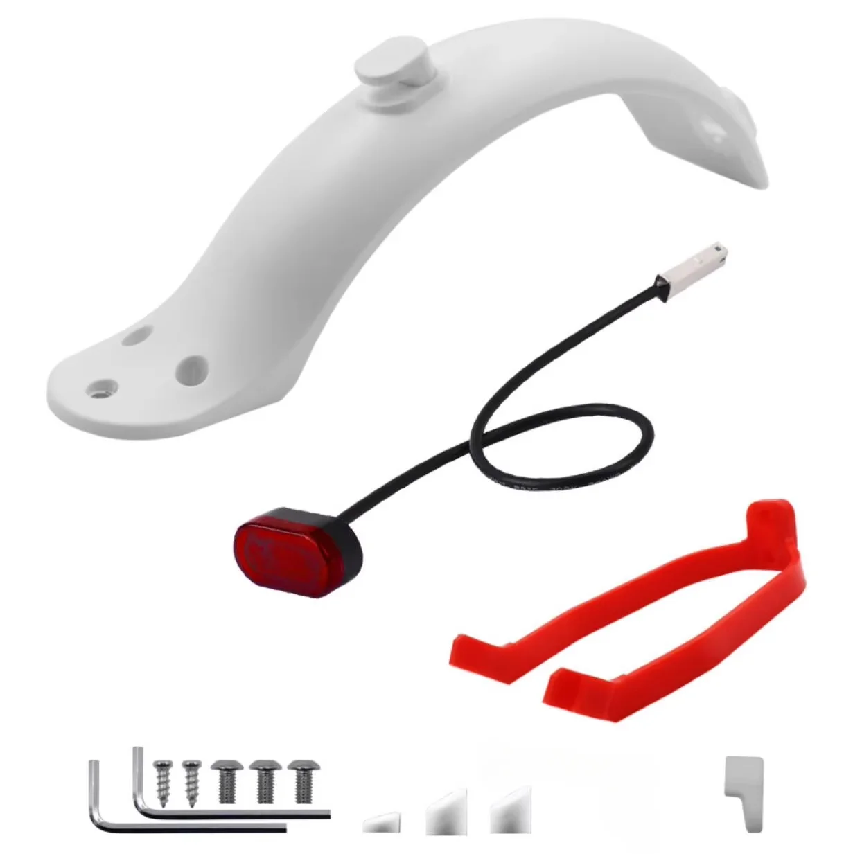 Phía Sau Fender Dành Cho Xiaomi M365 Pro Xe Điện Ngắn Ducktail Sau Chắn Bùn Lưng Cánh Họa Tiết Rằn Ri Nét Ta 016RAR Cho Mijia Mi 3 1S Phụ Kiện