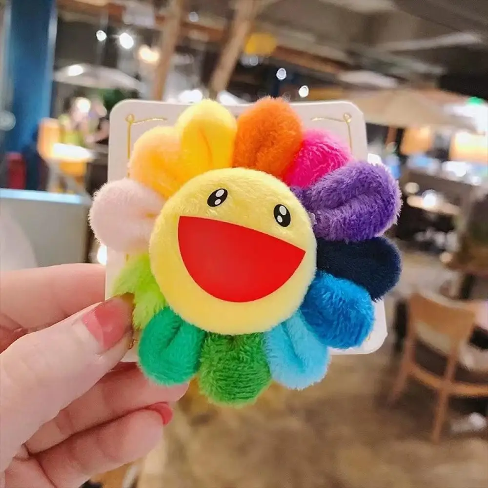 Nụ Cười Dễ Thương Mềm Hoa Hướng Dương Rainbow Hoa Cài Áo Búp Bê Nhồi Bông Nụ Cười Huy Hiệu Quần Áo Trang Trí Trang Sức Sang Trọng Đồ Chơi Quà Tặng Cho Bé Gái trẻ Em