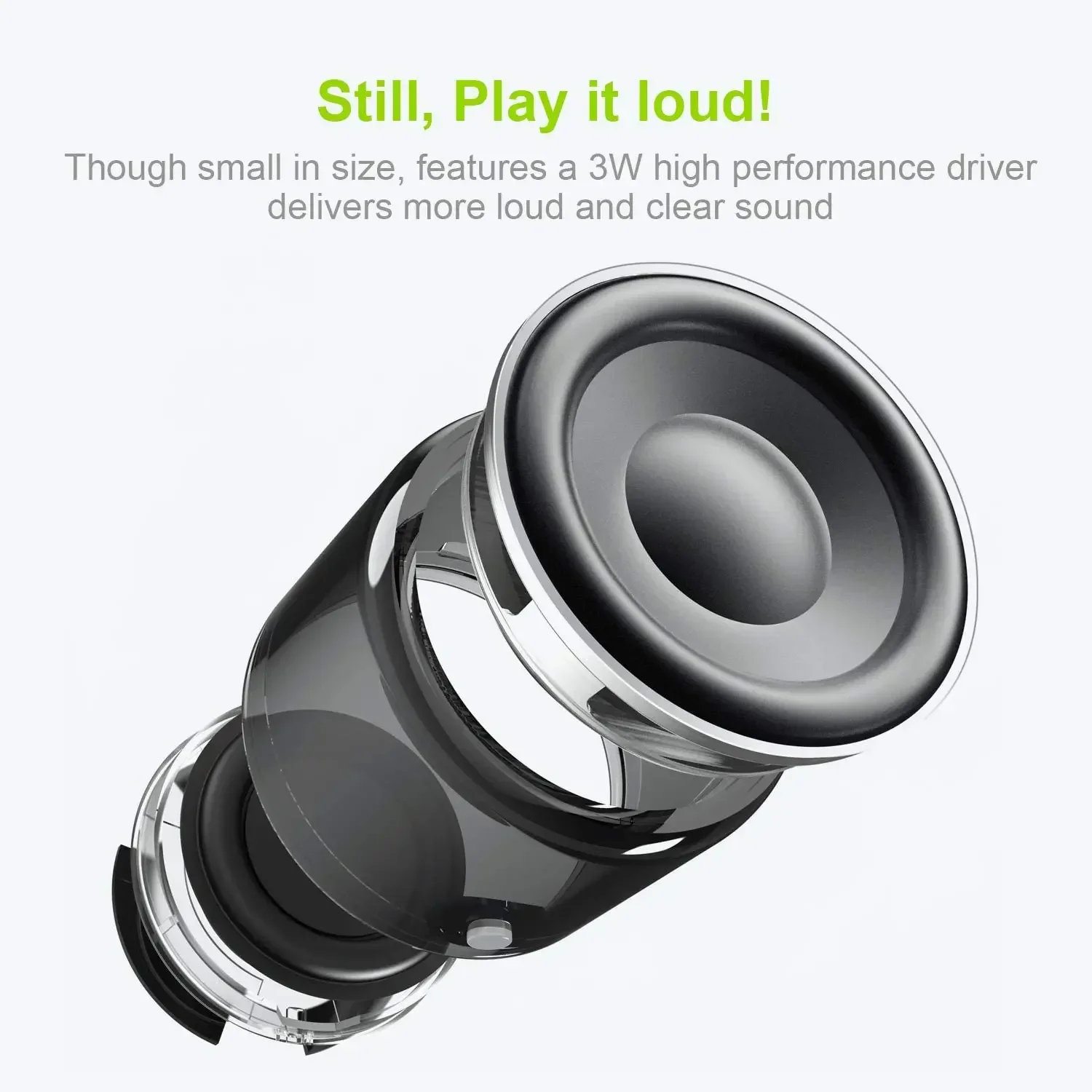 Mini Bluetooth A106 Pro-luidspreker met aangepaste basradiator, IPX7 waterdicht, super draagbare luidsprekers, reiskoffer verpakt