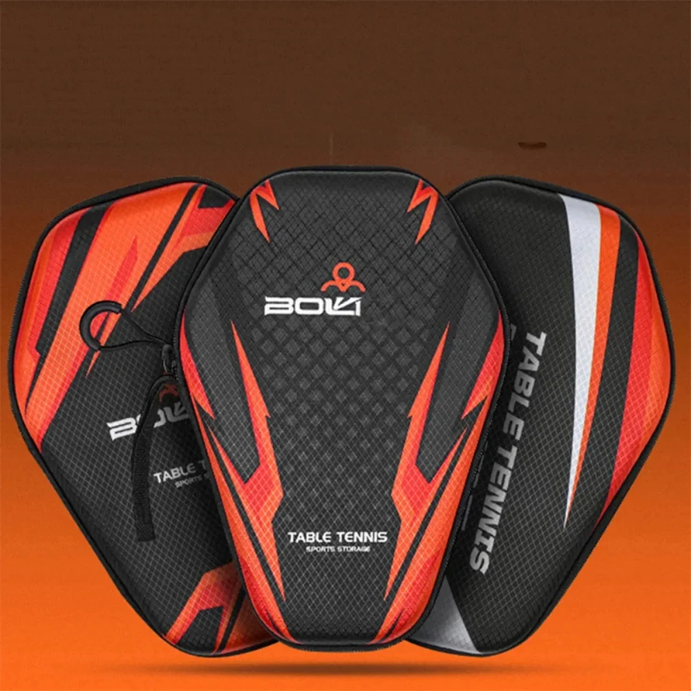 Saco De Armazenamento De Raquete De Tênis De Mesa Com Alça De Mão, EVA Hard Shell, Impermeável, Dustproof, Paddles Box Case, Bom, 1Pc