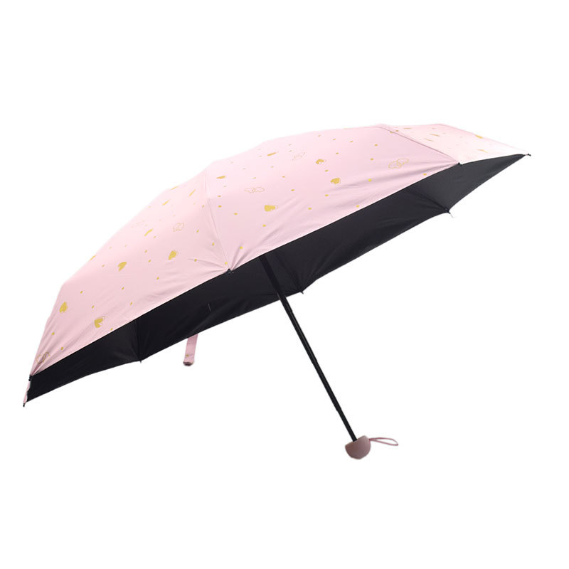 Parasol compacto y portátil, adecuado tanto para la lluvia como para el Sol, para chicas estudiantes