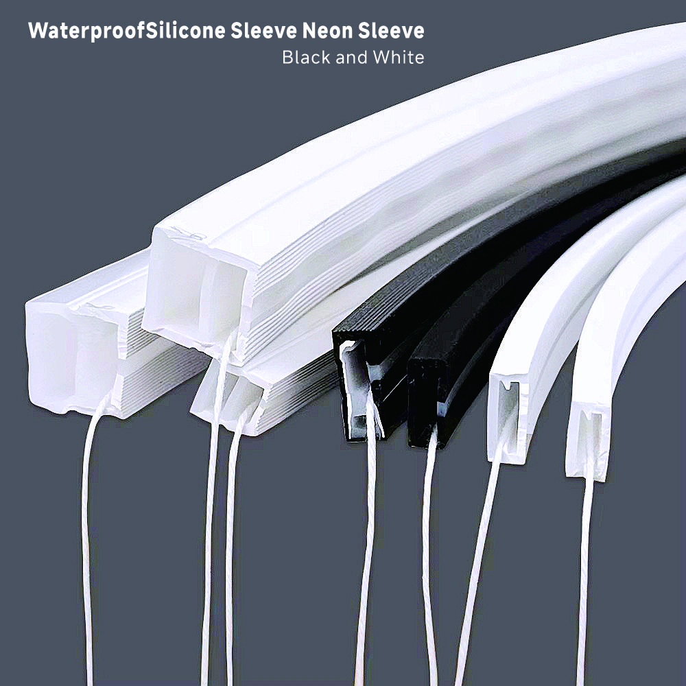 Tubo de luz de silicona de neón LED Flexible impermeable IP67 para WS2812B WS2811 5050 RGB 5mm 8mm 10mm 12mm tira de luz PCB