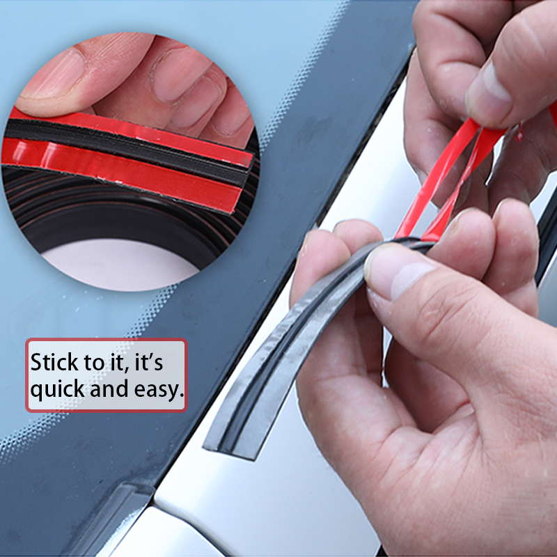 SEAMETAL Car Window Seal Strip Window Gap Filler Waterproof Weather Strip Noise Insulation Self-Adhesive Auto Sunroof Sealant