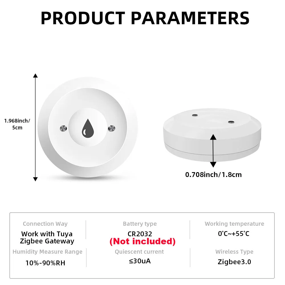 Tuya ZigBee WiFi Smart Water Sensor Lekdetector Flood Waterlekkage Alarm Smart Life Control Werken Met Zigbee Gateway