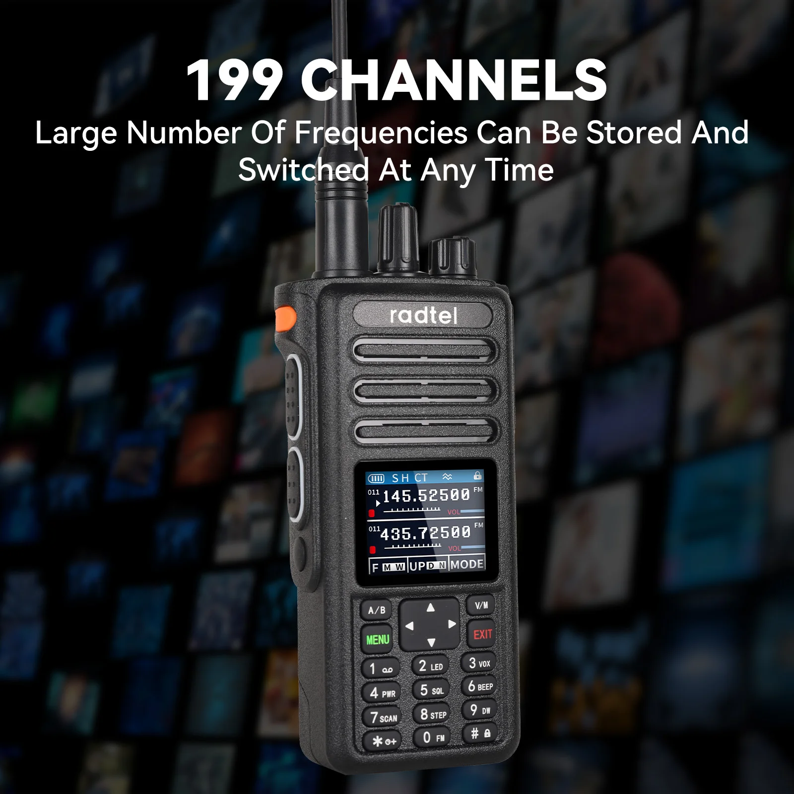 Radtel RT-730 10w banda aérea Walkie Talkie banda completa Amateur Ham 199CH HT USB-C batería NOAA FM AM UHF VHF Satcom