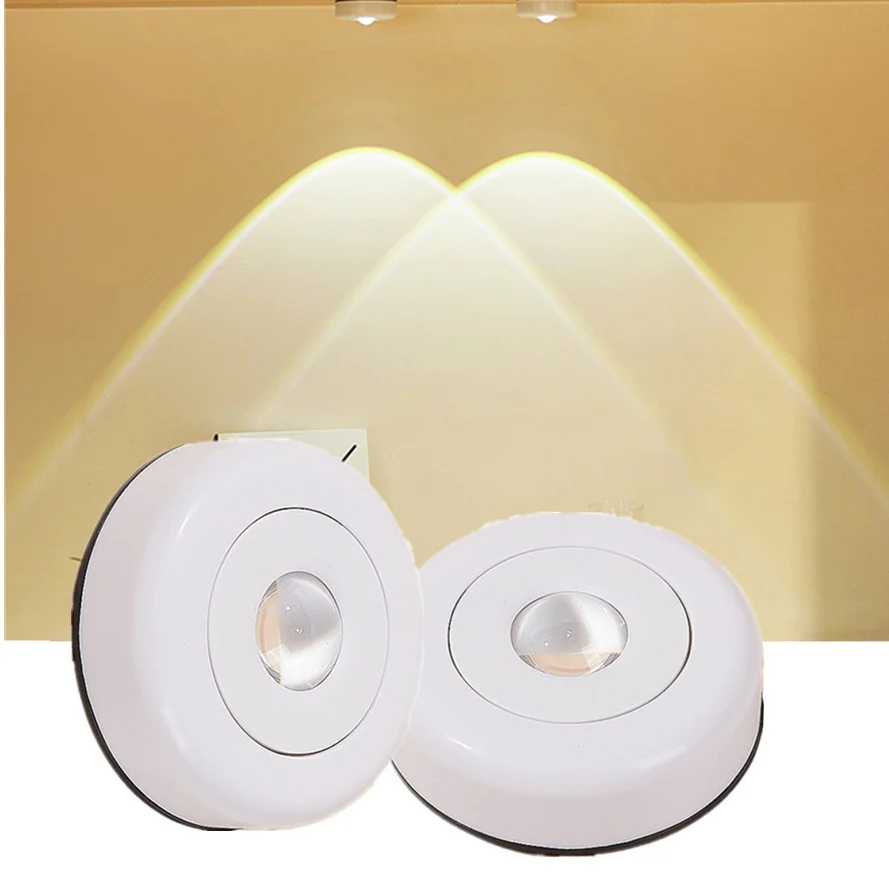 RnnTuu-luz nocturna con batería, luces LED táctiles para armario, palo en la pared, lámpara de atardecer para cocina, dormitorio, armario, Luz