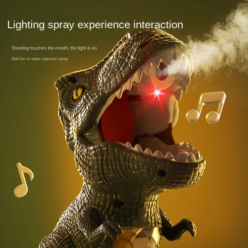 Movable Target Shooting Dinosaur Toys Parent-child Match Interaction Air-powered Gun Soft Bullet Ball Funny Battle Games Toys