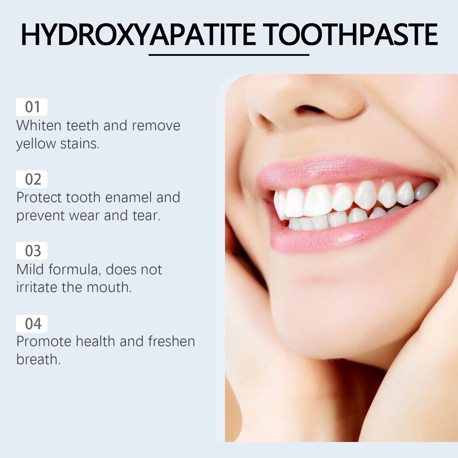 Hydroxyapatite Toothpaste Dental Calculus Remover Improve Bad Breath Prevent Caries Mint Fresh Breath Teeth Whitening Powder